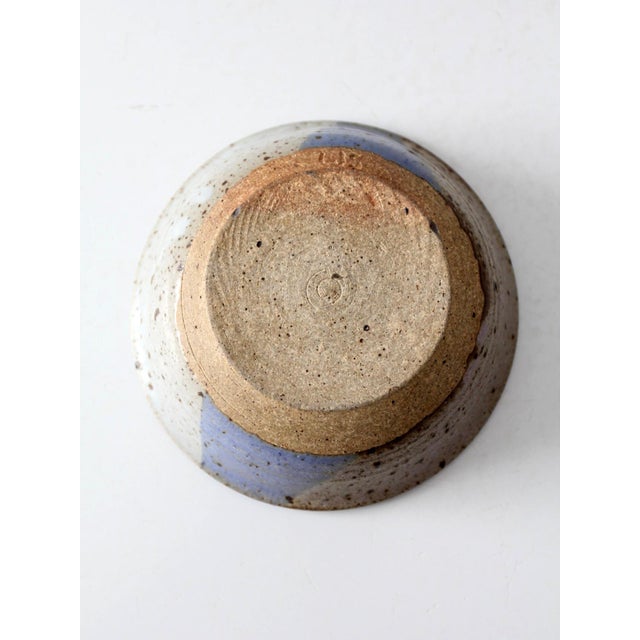 Vintage Handmade Studio Pottery Bowl For Sale - Image 13 of 14