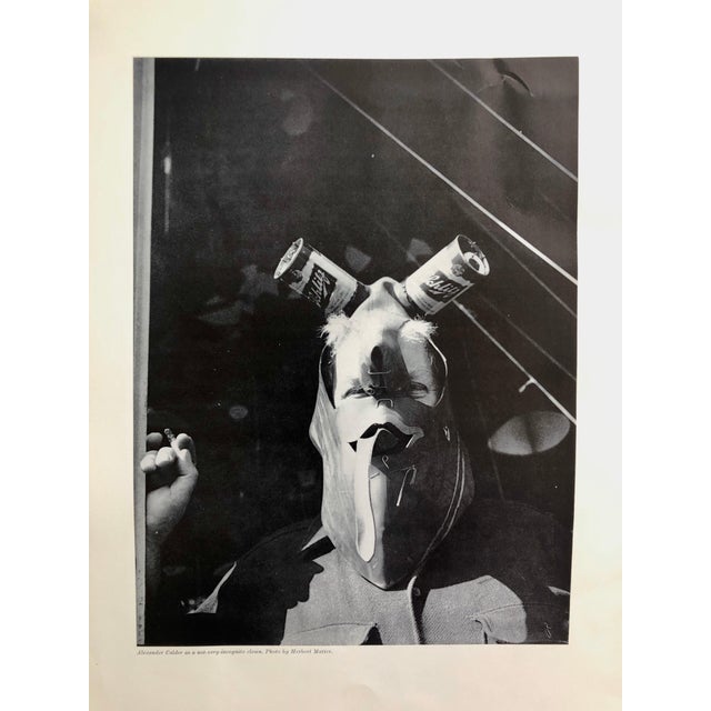 Black (after) Alexander Calder, Alexander Calder Circus Reproduction Lithograph After a Drawing, 1964 For Sale - Image 8 of 9