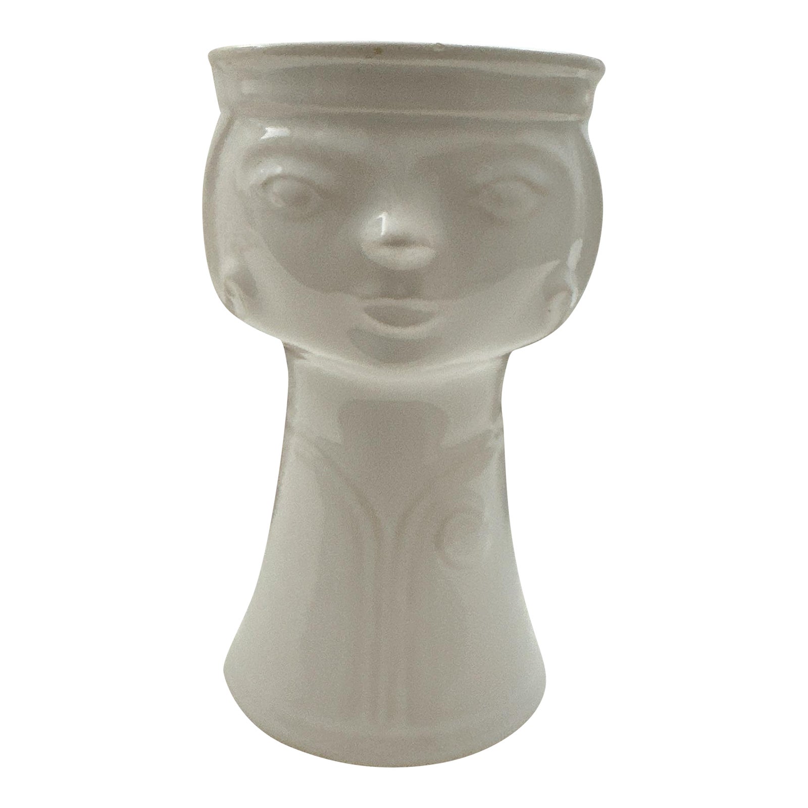 Vintage Veb Haldensleben Face Vase | East German MCM Ceramic Planter ...
