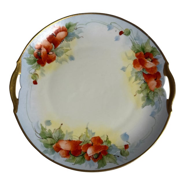 Antique Gotham, Austria “Poppy” Serving Plate. For Sale