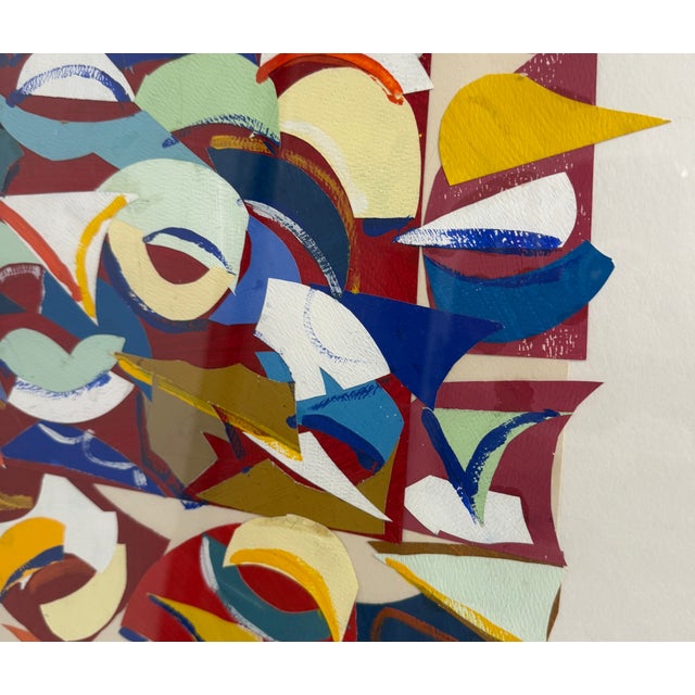 Helmut Dittmann, Surface Addition / Interior, Collage on Paper, 1989 For Sale - Image 3 of 6