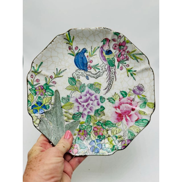 Chinoiserie Decorative Plate For Sale - Image 4 of 6