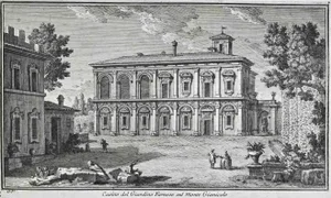After Giuseppe Vasi, Casino del Giardino Farnese sul Monte Gianicolo, 18th Century