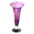 Mid-Century Pairpoint Optic Diamond Vase With Controlled Bubble Ball Stem, Signed For Sale