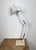 Vintage White Italian Architect Table Lamp, 1970s For Sale - Image 4 of 18