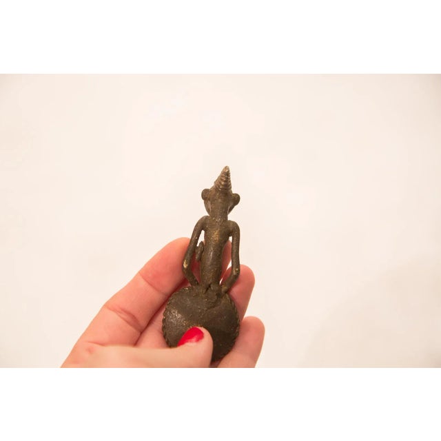 Vintage Ashanti Gold Weight Spoon Bronze Gold Weight For Sale - Image 4 of 5