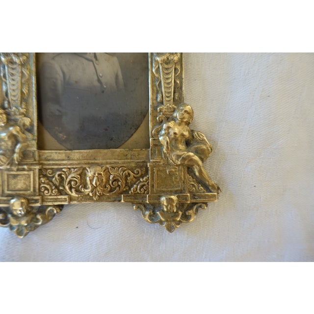 19th Century Neo-Renaissance Gilt Bronze Photo Frame For Sale - Image 4 of 5