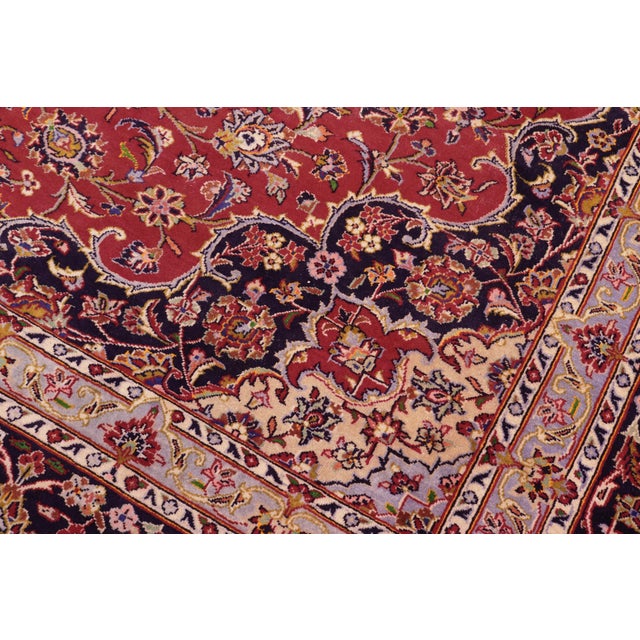 Textile 1970s Hand-Knotted Wool Area Rug 9.7x13.7 For Sale - Image 7 of 7