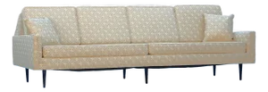 Architectural 1950's Mid Century Modern Sofa