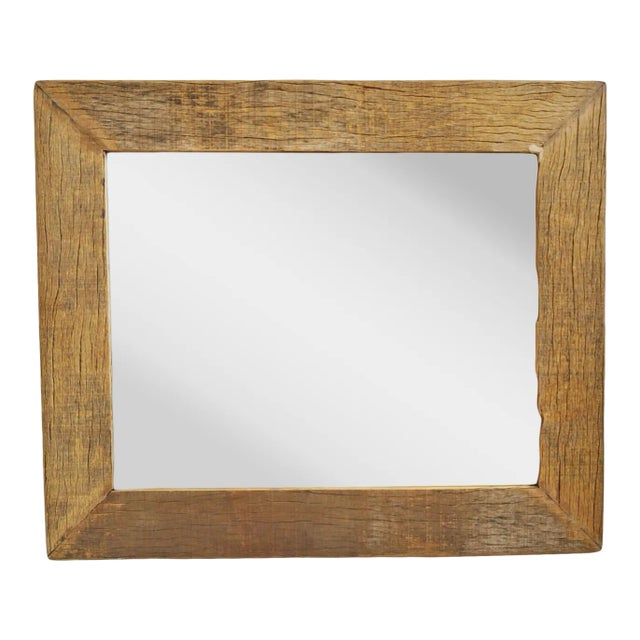 Rustic Salvage Wood Mirror Chairish