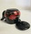 Vintage Mid-Century Japanese Tea Pot Black Otagiri Style Floral For Sale In Los Angeles - Image 6 of 8