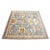 Early 21st Century Indian Sultanabad Silk 6x6 Blue, Orange & Ivory Handmade Square Area Rugs #1143145 For Sale - Image 5 of 15