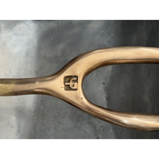 Metal Vintage Brutalist Fireplace Cask in Brass by David Marshall, 1975 For Sale - Image 7 of 9
