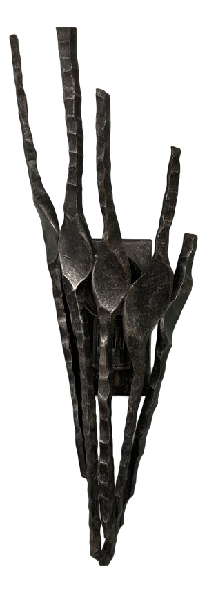 Italian Brutalist Wall Lamp in Iron, 1970s