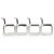 Set of 4 Mid Century Modern “Ch66" Dining Chairs by Nicos Zographos For Sale - Image 6 of 17