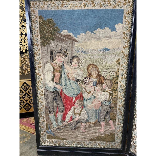 Period: 19th century Style: Napoleon 3rd Condition: Très bon état Material: Other Width: 158Height: 132 "Screen with Small...