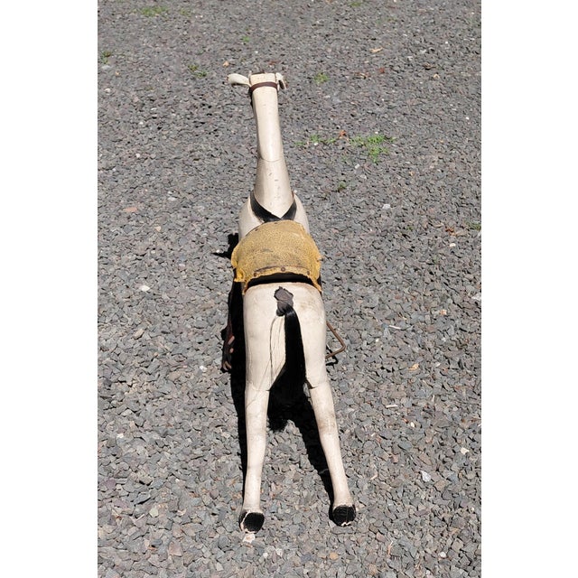 Wood Vintage Child's Rocking Horse Toy For Sale - Image 7 of 13