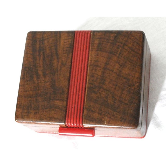 Vintage Wooden Playing Card Box & 6 Decks of Cards Chairish