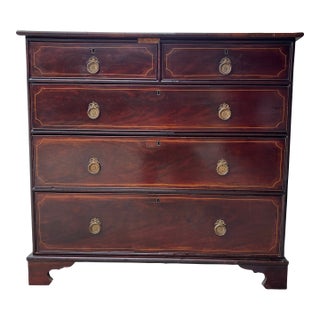 Antique George III Period Mahogany Chest of Drawers / Dresser For Sale