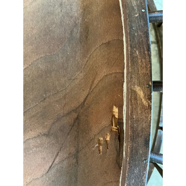 Wood Antique Wooden Rocking Cradle With Turned Legs, C. Late 19th Century For Sale - Image 7 of 12