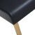 Metal Denmark Black Vegan Leather & Gold Steel Bar Stools - Set of 2 For Sale - Image 7 of 12