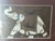 Original painting on silk of an elephant framed in gold tone frame.