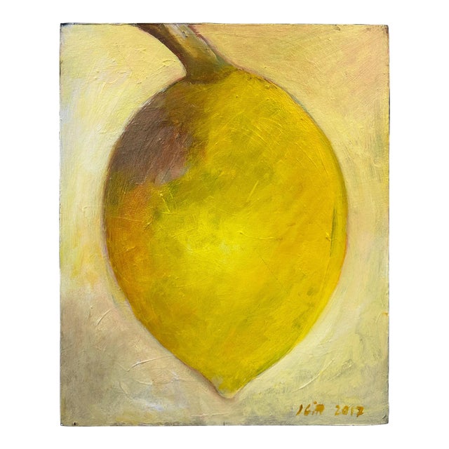 “Lemon” Acrylic on Canvas Painting by Judy Gittelsohn - For Sale