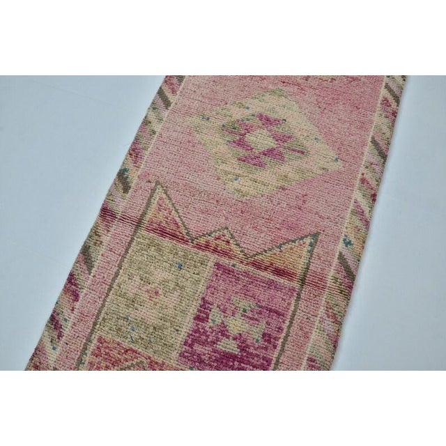 Kurdish Anatolian Wool Runner Rug For Sale In Phoenix - Image 6 of 10