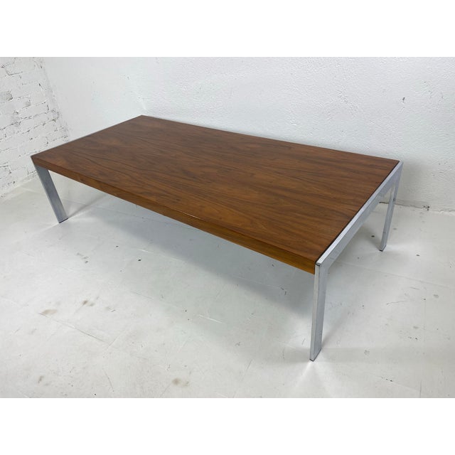 Mid-Century Vintage, Milo Baughman Dark Walnut Coffee Table For Sale - Image 11 of 12