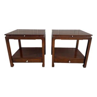 Pair of Hickory Chair Sara Nightstands/Side Tables For Sale