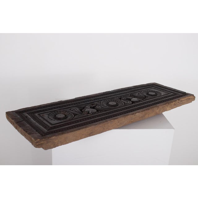 Indian Carved Panel, Chettinad, Tamil Nadu For Sale - Image 5 of 6