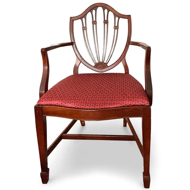 Chippendale 1949 Drexel "New Travis Court" Mahogany Dining Table & 8 Thomasville Chairs For Sale - Image 3 of 12