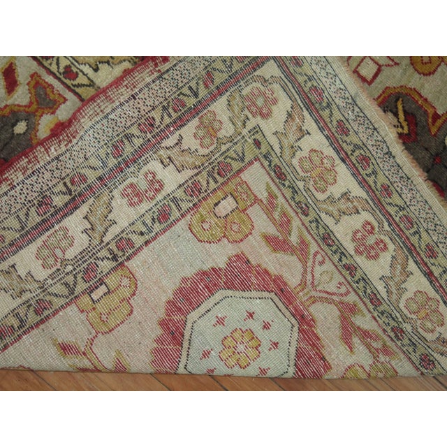 Early 20th Century Antique Turkish Sivas Square Rug For Sale - Image 5 of 18