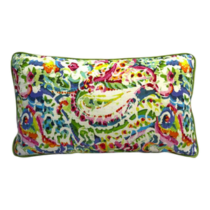 Single Multi Color Lumbar Pillow