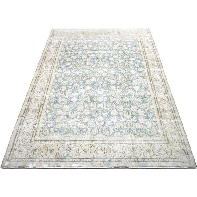 1940s 1940's Persian Kerman Rug For Sale - Image 5 of 6