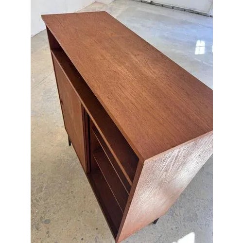 Danish Teak Wardrobe with Sliding Doors For Sale - Image 9 of 11