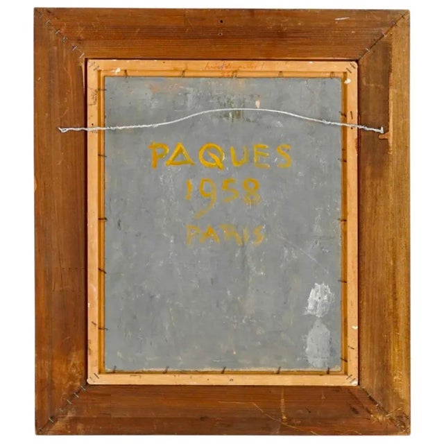 Roger Mühl, Roger Muhl Fauvist Still Life Cactus Ecole de Paris French Oil Painting Paques, 1958 For Sale - Image 10 of 14