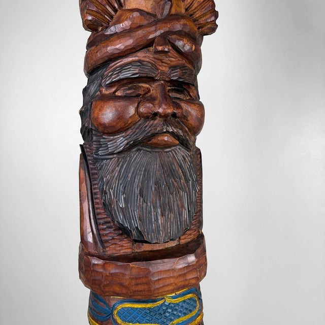 Ainu Totem Sculpture, Hokkaido, Japan, 1960s-1970s For Sale - Image 3 of 18