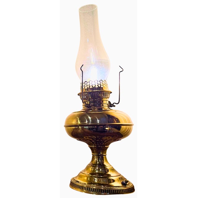 This listing is for a Pair of Antique Brass Rayo Oil Lamps that have been electrified for modern use. They retain their...