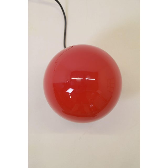 Vintage Glass Mushroom Table Lamp, 1960s For Sale - Image 6 of 7