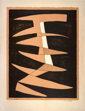 Alberto Magnelli, Abstract Composition, Edition 91/100, 1945, Lithograph