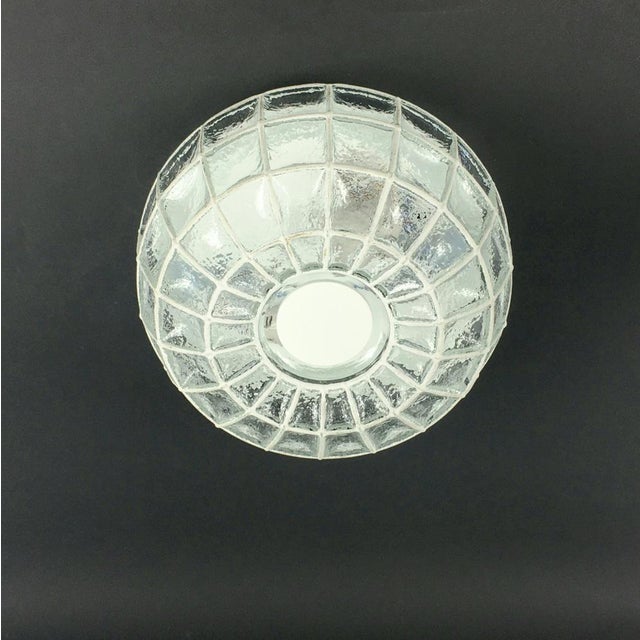 Mid-Century Modern Mid-Century Modern Glass Flush Mounts from Limburg, Germany, 1970s, Set of 2 For Sale - Image 3 of 11