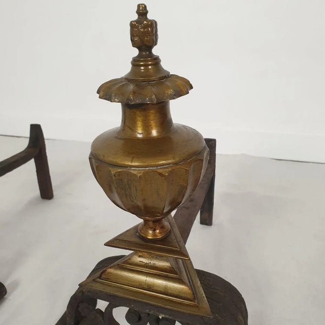 Pair of Italian Andirons Circa 1900s For Sale In Dallas - Image 6 of 9