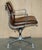 Animal Skin Chanel NYC Soft Pad Captain's Chair in Hand-Dyed Leather from Herman Miller, 1977 For Sale - Image 7 of 18