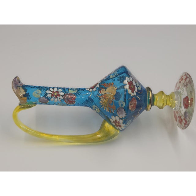 Rare Mid 20th Century Signed Jose Cire Royo Spanish Art Glass Ewer For Sale - Image 16 of 18