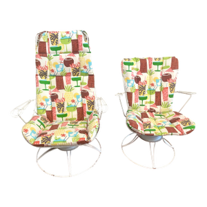 1960s Homecrest Style Patio Spring Rockers - Set of 2