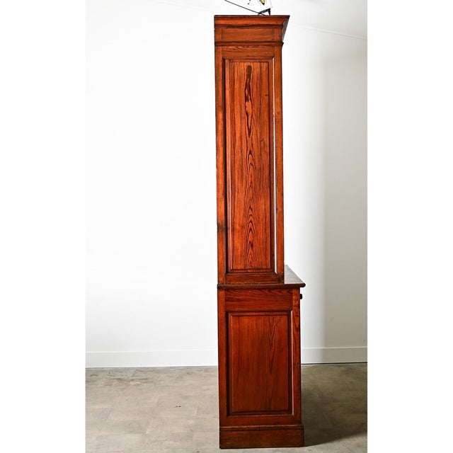 Wood French 19th Century Pine Bibliotheque For Sale - Image 7 of 16
