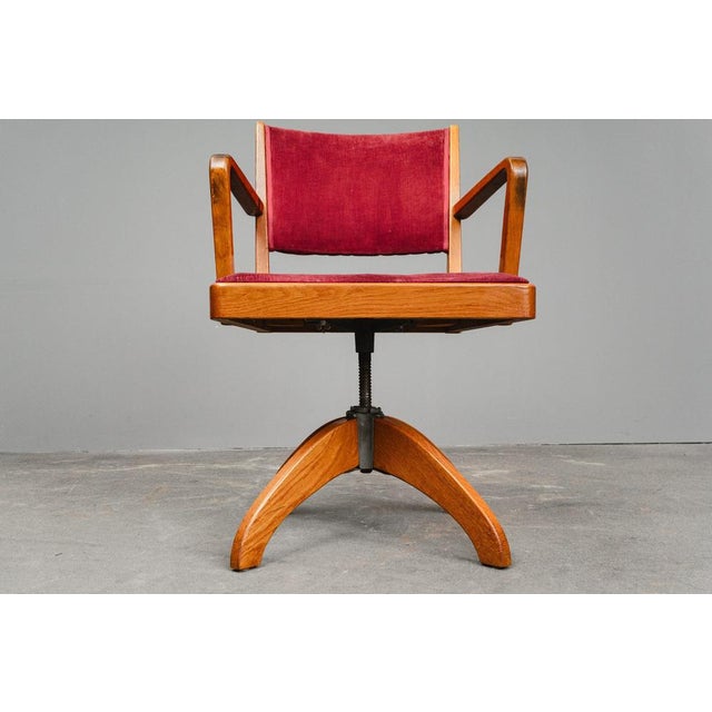 Mid-Century Swivel Desk Chair For Sale - Image 13 of 18