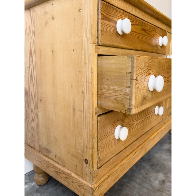 Antique 19th Century English Pine Victorian Dresser For Sale - Image 9 of 12