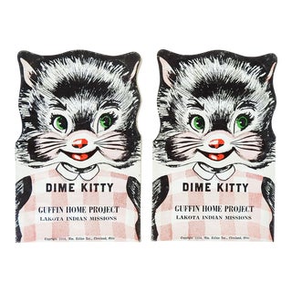 Vintage 1954 Dime Kitty Savings Book - a Pair For Sale